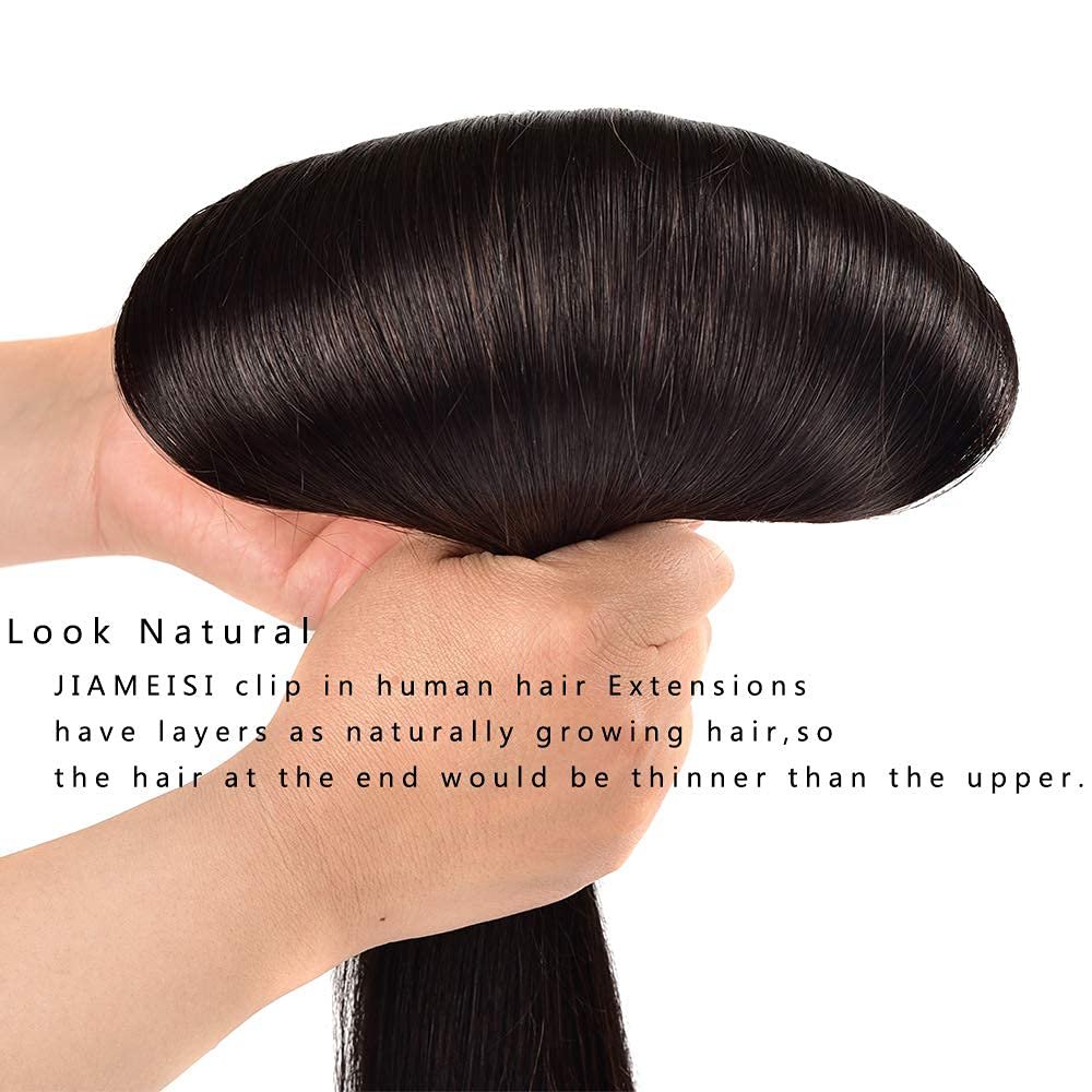 Novelties Synthetic Hair Weft Bone Straight Tape 7 Pieces in One Set Seamless Clip In Hair Extension
