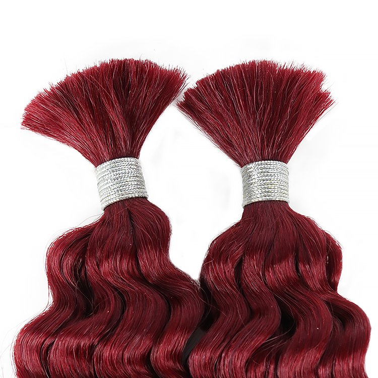 Julianna Wholesale 20Inch Deep Water Wave Super Wave Straight No Weft Synthetic Bulk Braiding Hair Extensions