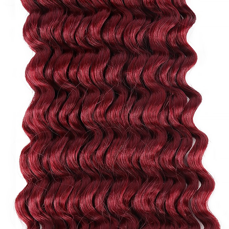 Julianna Wholesale 20Inch Deep Water Wave Super Wave Straight No Weft Synthetic Bulk Braiding Hair Extensions