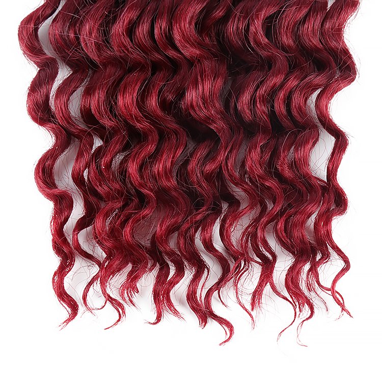 Julianna Wholesale 20Inch Deep Water Wave Super Wave Straight No Weft Synthetic Bulk Braiding Hair Extensions