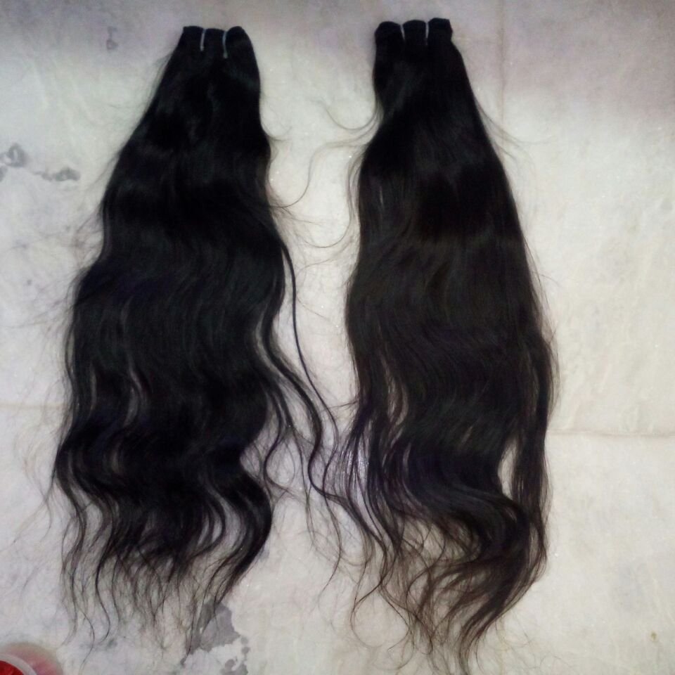 CUTICLE ALIGNED INDIAN WAVY SINGLE DONOR HAIR 100% NATURAL RAW UNPROCESSED HUMAN HAIR