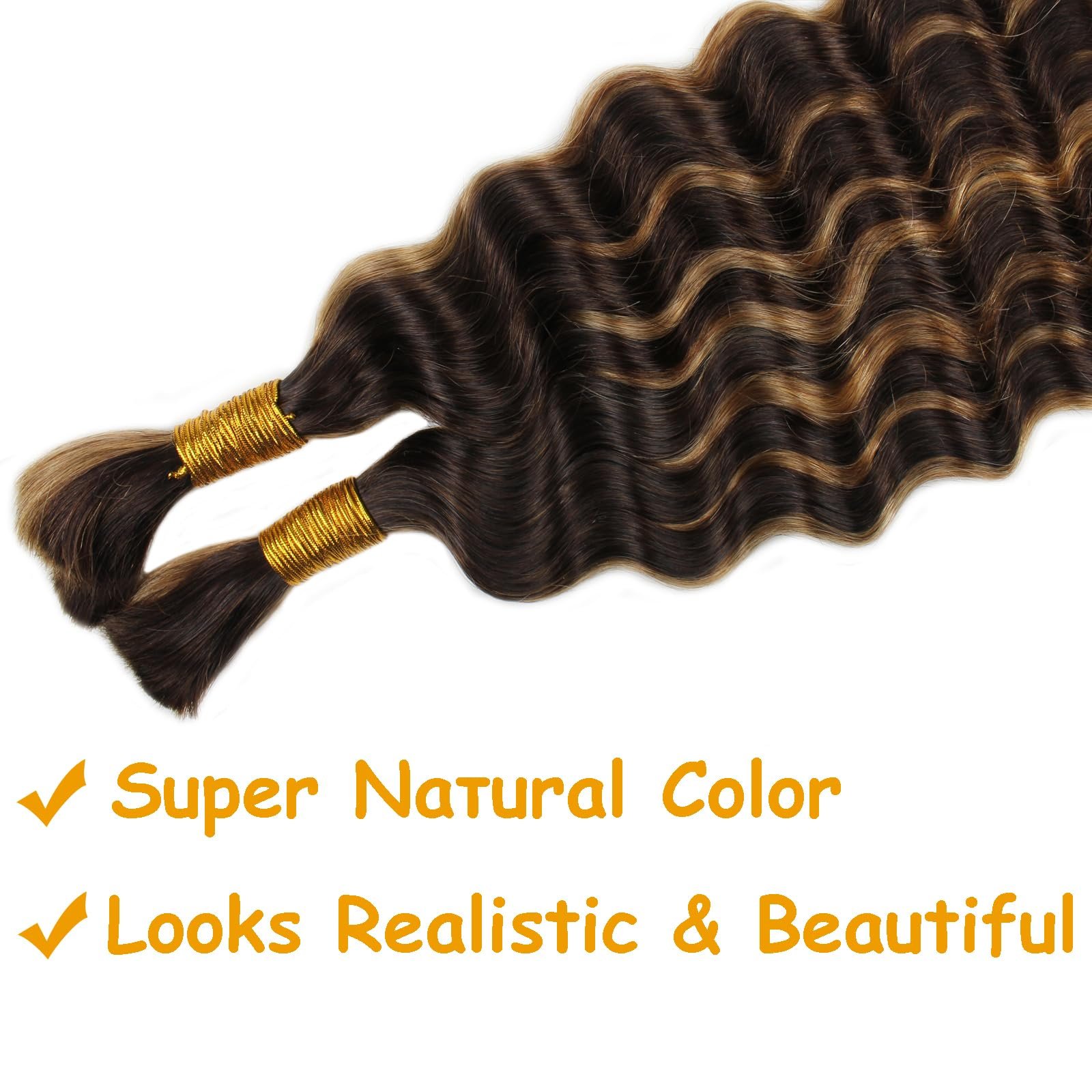 Human Braiding Hair Deep Wave Bulk No Weft Curly Human Hair For Boho Braids 100 Percent Human Hair For Braiding
