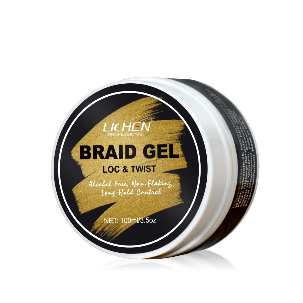 Strong Hold Loc N Edge Twist hair Gel Custom Label Styling braid And Loc Gel For braids