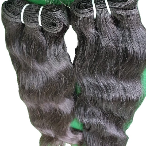 Wholesale 40 Inches Female Hair Extension Machine Double Weft Indian Remy Hair Vendors Raw Virgin Human Hair Weft
