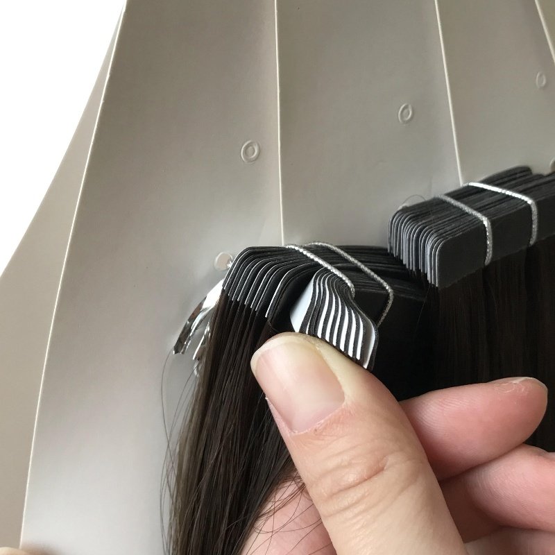 FindVirginHair Russian Hair Tape In Human Hair Extension Wholesale Double Drawn Tape Ins Slavic Hair Extension