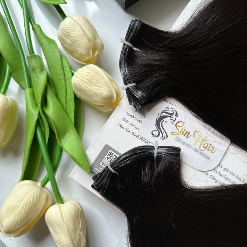 Hot Seller Product 2024 Genius Weft (New Design) SDD Natural Color 100% Virgin Full Cuticle Aligned Real Human Hair Extensions