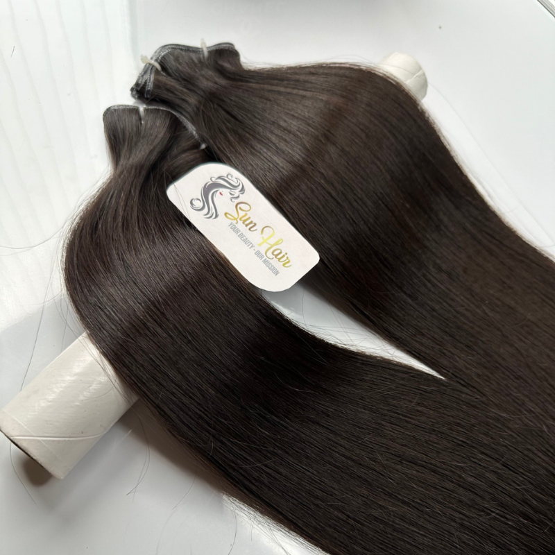 Hot Seller Product 2024 Genius Weft (New Design) SDD Natural Color 100% Virgin Full Cuticle Aligned Real Human Hair Extensions