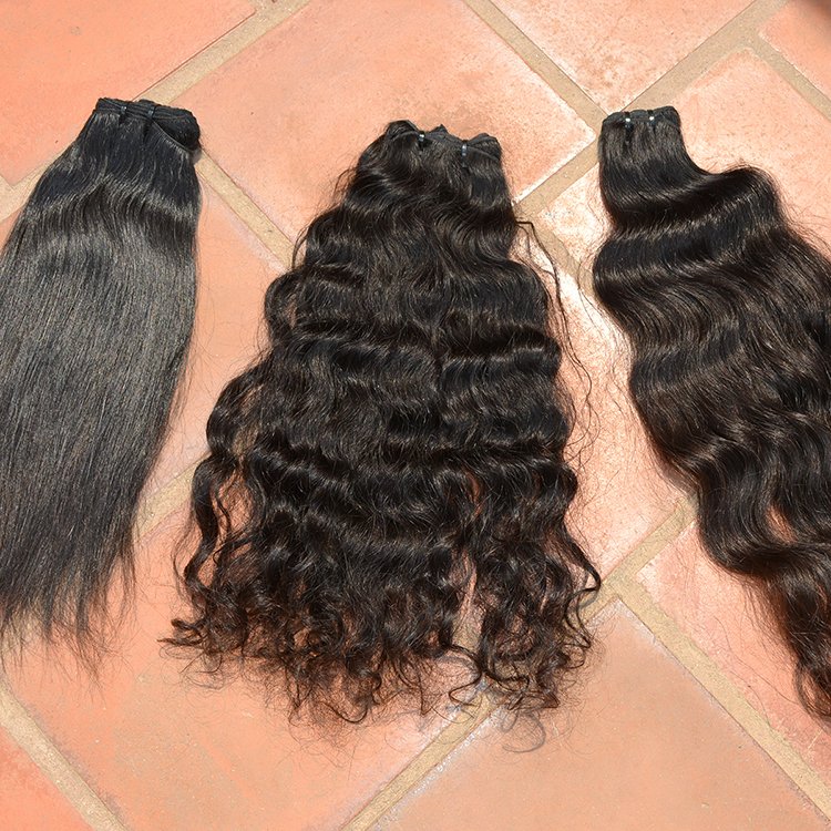Superior Quality Lace Front Indian Remy Hair Extension Tangle-Free Wave Natural Premium Human Hair Raw Attractive Extensions