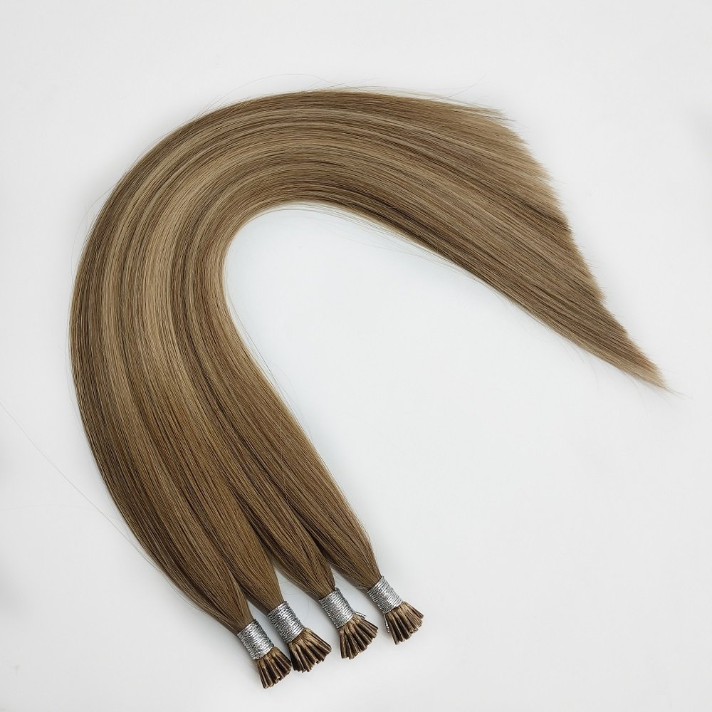 Wholesale Cheap Double Drawn Virgin Remy Natural Real Italian Keratin I Tip Human Hair Extension