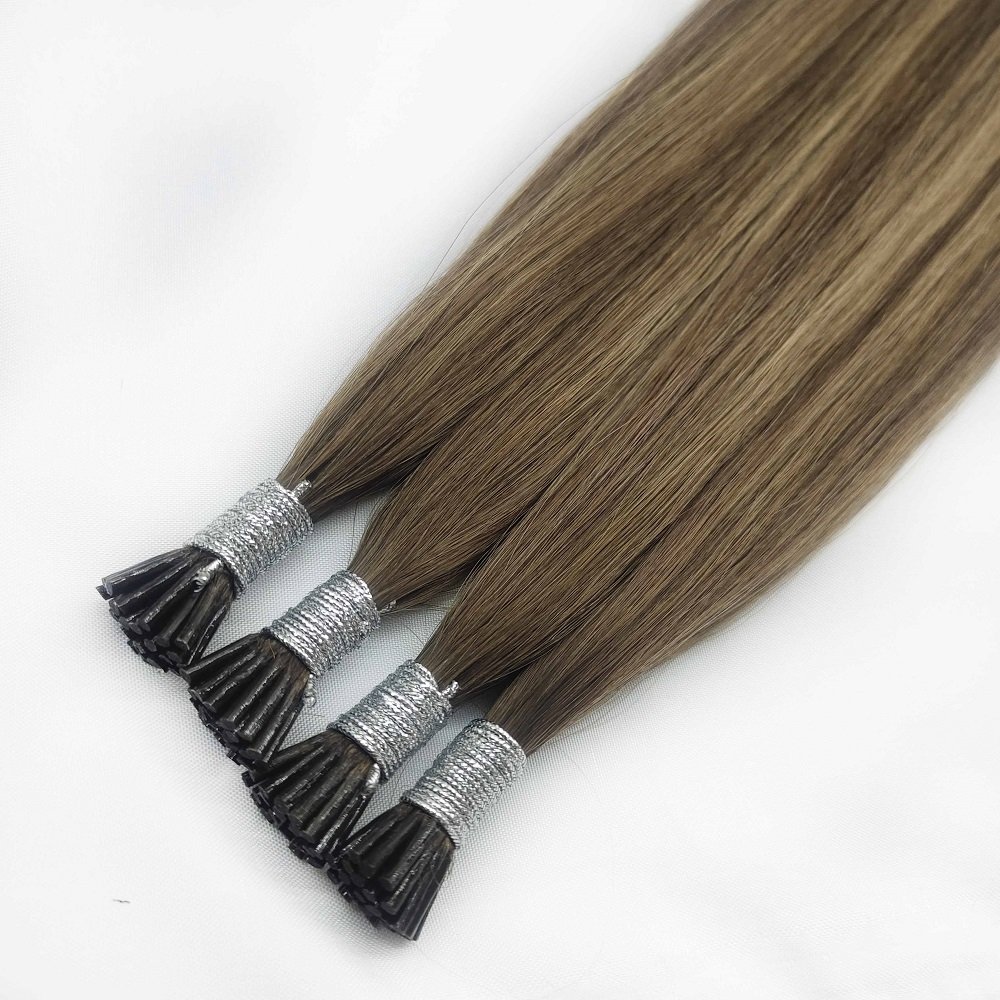 Wholesale Cheap Double Drawn Virgin Remy Natural Real Italian Keratin I Tip Human Hair Extension