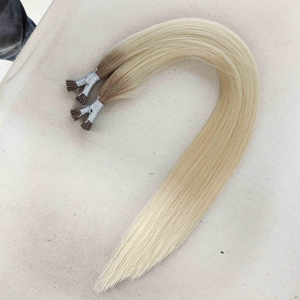 Wholesale Cheap Double Drawn Virgin Remy Natural Real Italian Keratin I Tip Human Hair Extension