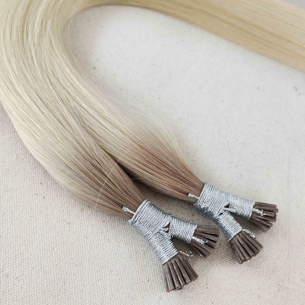 Wholesale Cheap Double Drawn Virgin Remy Natural Real Italian Keratin I Tip Human Hair Extension