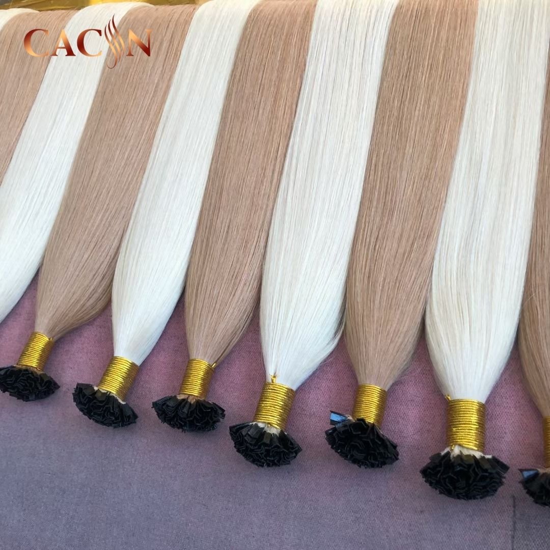 Real Raw Straight Virgin Peruvian Human Hair One Donor 14A Cuticle Aligned Raw Virgin V Tip Hair Extension