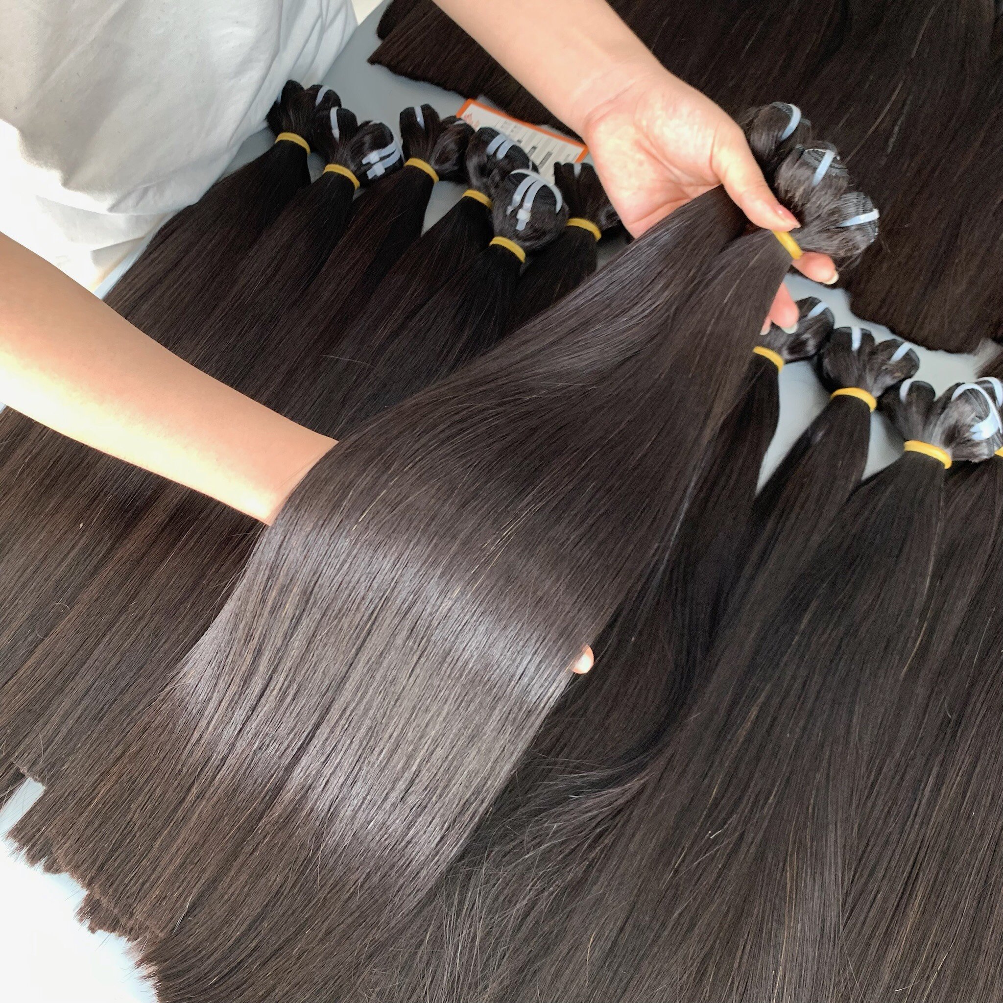 Top Quality Hair Bundles SDD Bone Straight Weft Hair Extensions 100% Raw Virgin Human Hair Viet Nam Whosale Price Factory