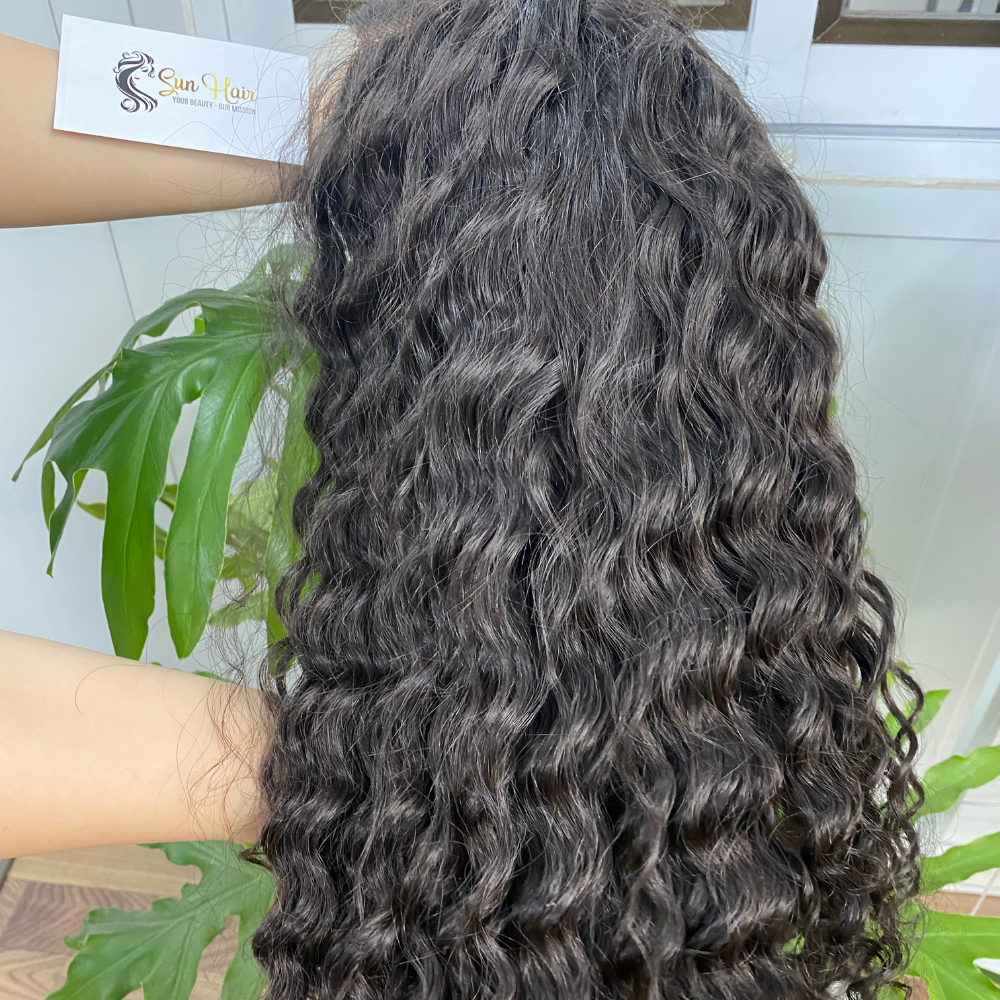Wholesale Hot Trending Curly Natural Black Virgin Unprocessed Cuticle Aligned Wig Hair 100% Human Hair Extensions