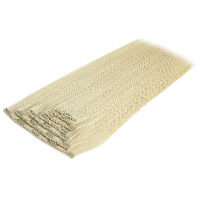 Wholesale Bone Straight Brazilian Clip In Hair Extension 100% Virgin Remy Human Hair Clip In Human Hair Extensions