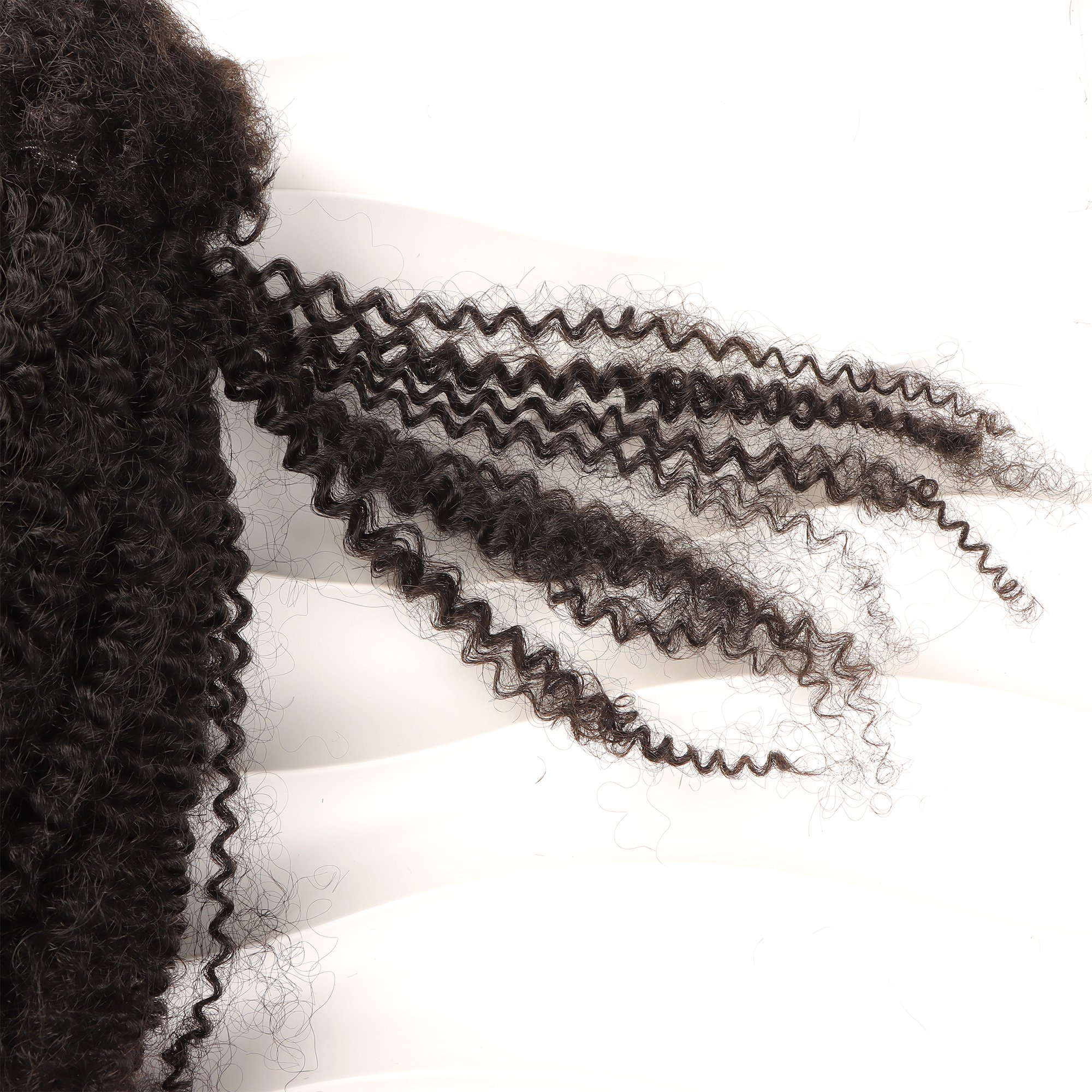 Orientfahsion Hair Bulk 100g 4C Afro Kinky Virgin Human Hair Bundles 100% Handmade Dreadlocks Extensions Bulk for Locs