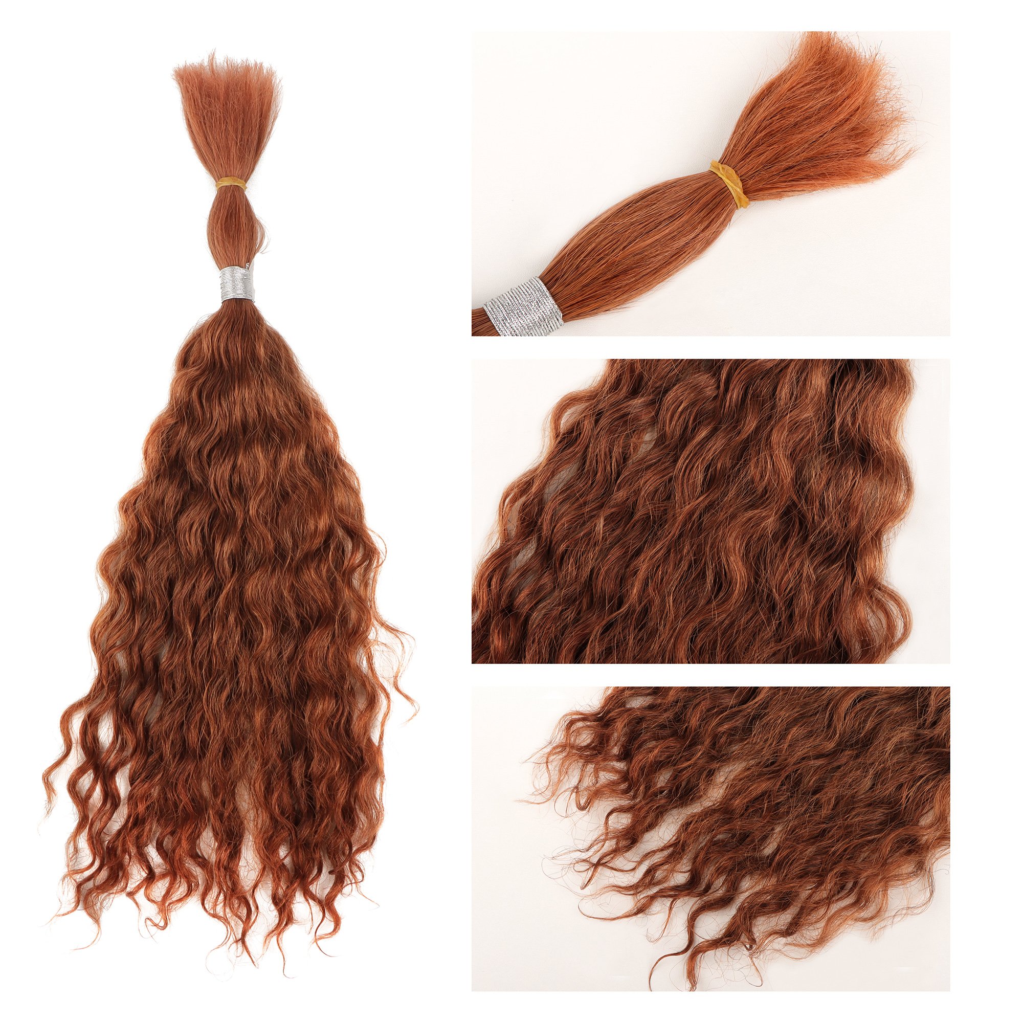 Orient Super Double drawn Hair Bulk, Wet and Wavy Human Hair Bulk