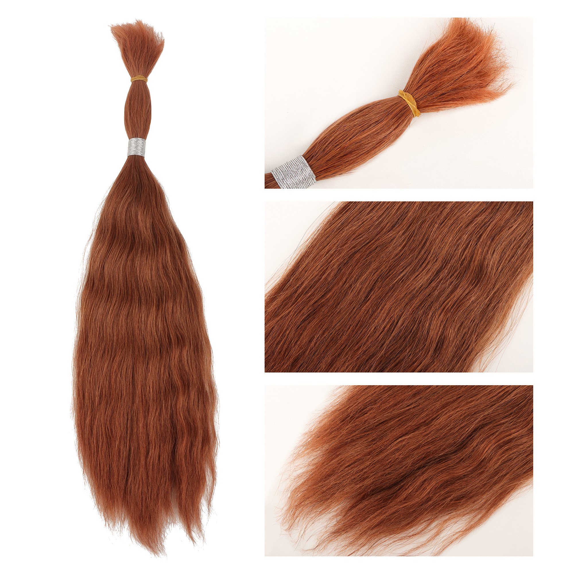 Orient Super Double drawn Hair Bulk, Wet and Wavy Human Hair Bulk