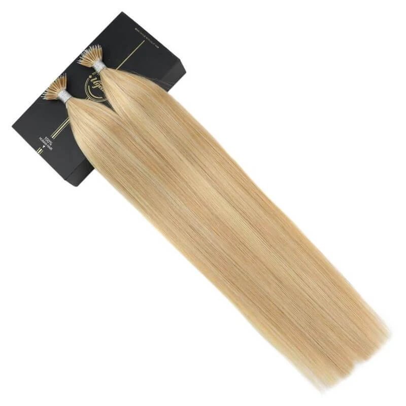 Wholesale virgin top quality remy human hair extension nano ring tip hair extension