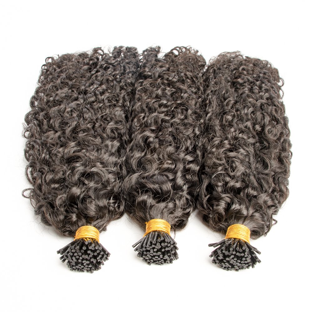 Factory wholesale price i tip human hair extensions Indian raw hair 100 keratin I tip hair extension