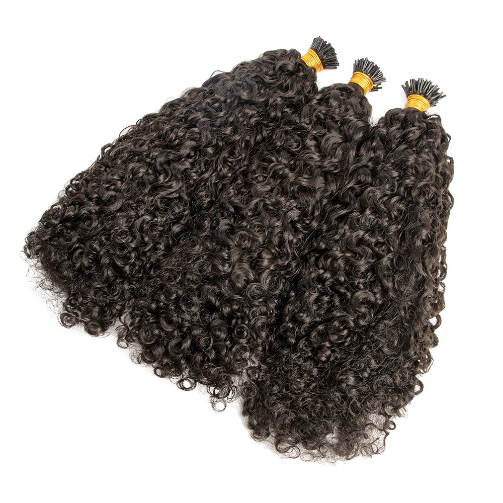 Factory wholesale price i tip human hair extensions Indian raw hair 100 keratin I tip hair extension