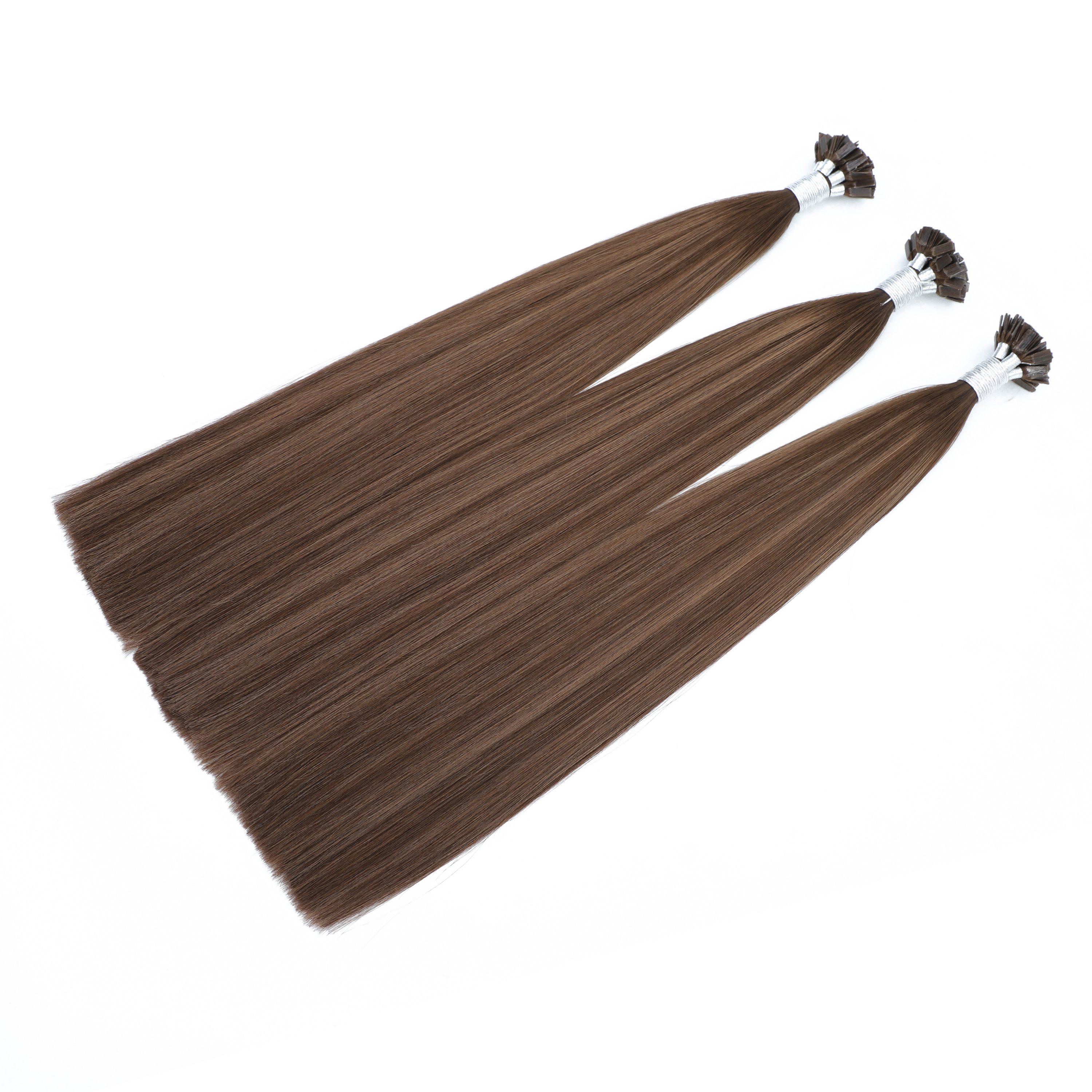 wholesale high quality 14-30 inch double drawn real remy human hair extensions flat tip hair keratin ruaaisn tip hair