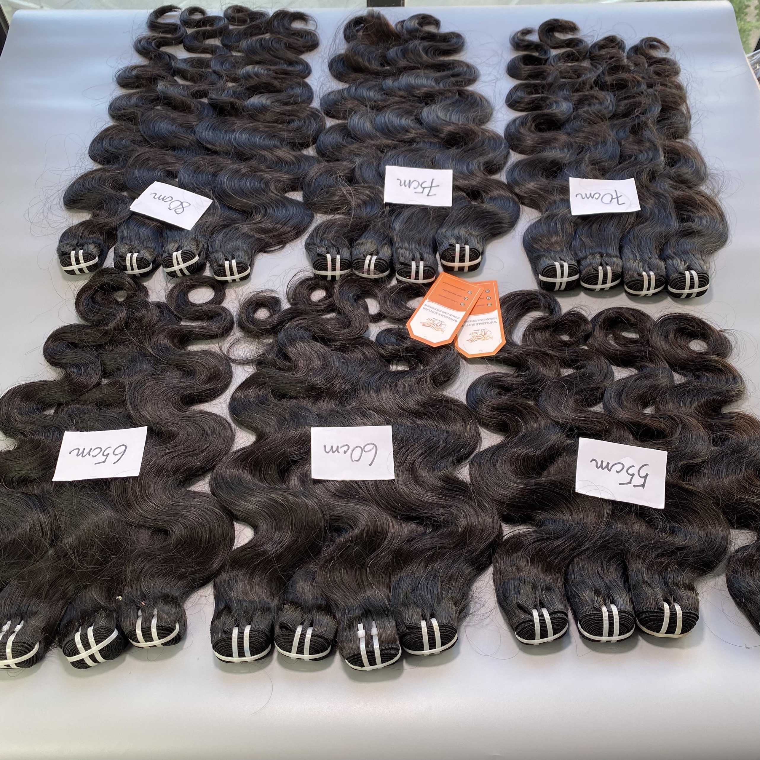 100% Raw Virgin Body Wavy Hair Bundle Vietnamese Wavy Human Hair Extension For Natural Color Double Drawn With Price Factory