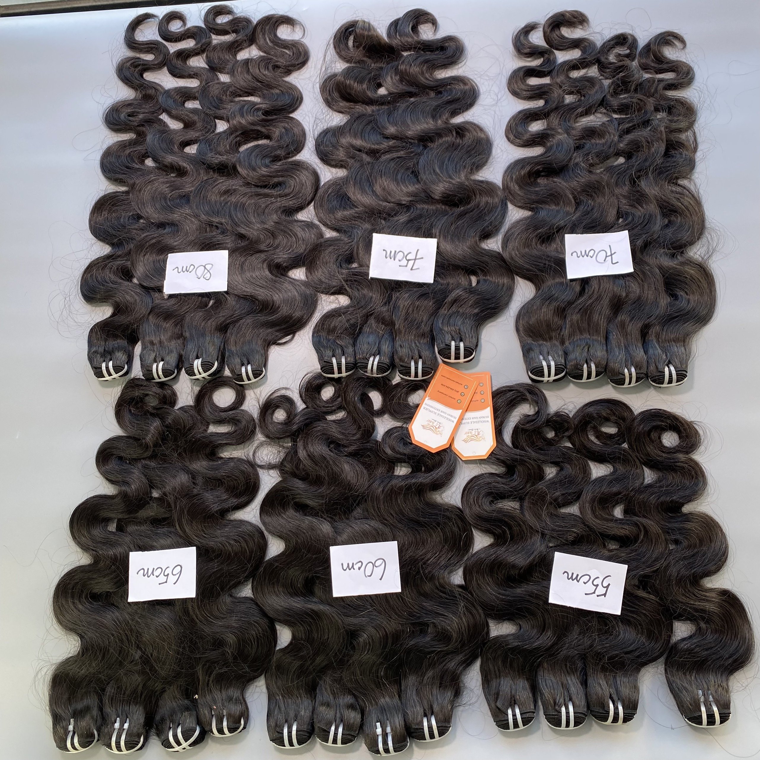 100% Raw Virgin Body Wavy Hair Bundle Vietnamese Wavy Human Hair Extension For Natural Color Double Drawn With Price Factory