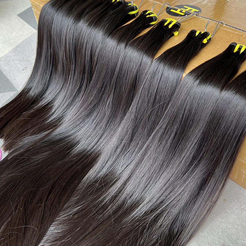 Wholesale 100% Raw Cuticle Aligned Virgin Human Hair Bone Straight Double Drawn 10A 12A 15A Vietnamese Raw Hair Bundles Vendors