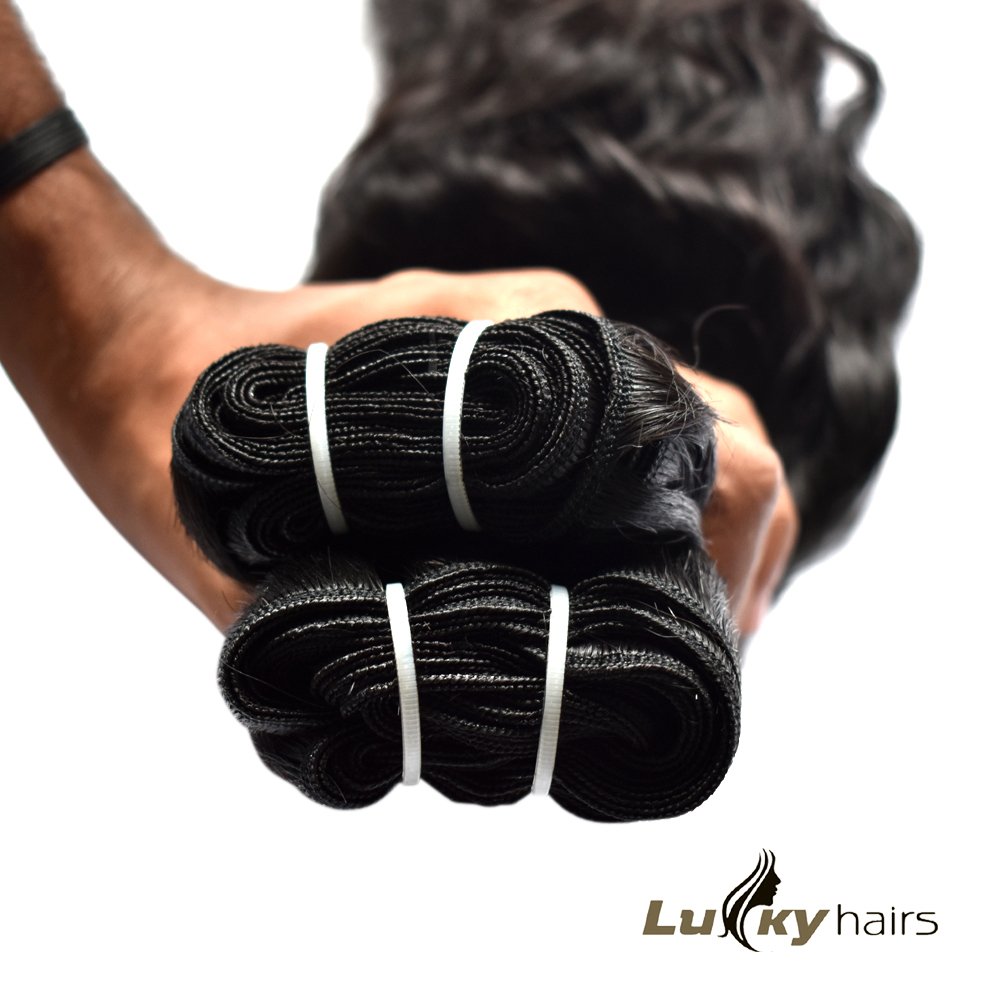 Wholesale cheap price Indian human Hair Extensions Wavy Weave Bundles One donor Virgin Unprocessed Raw Hair