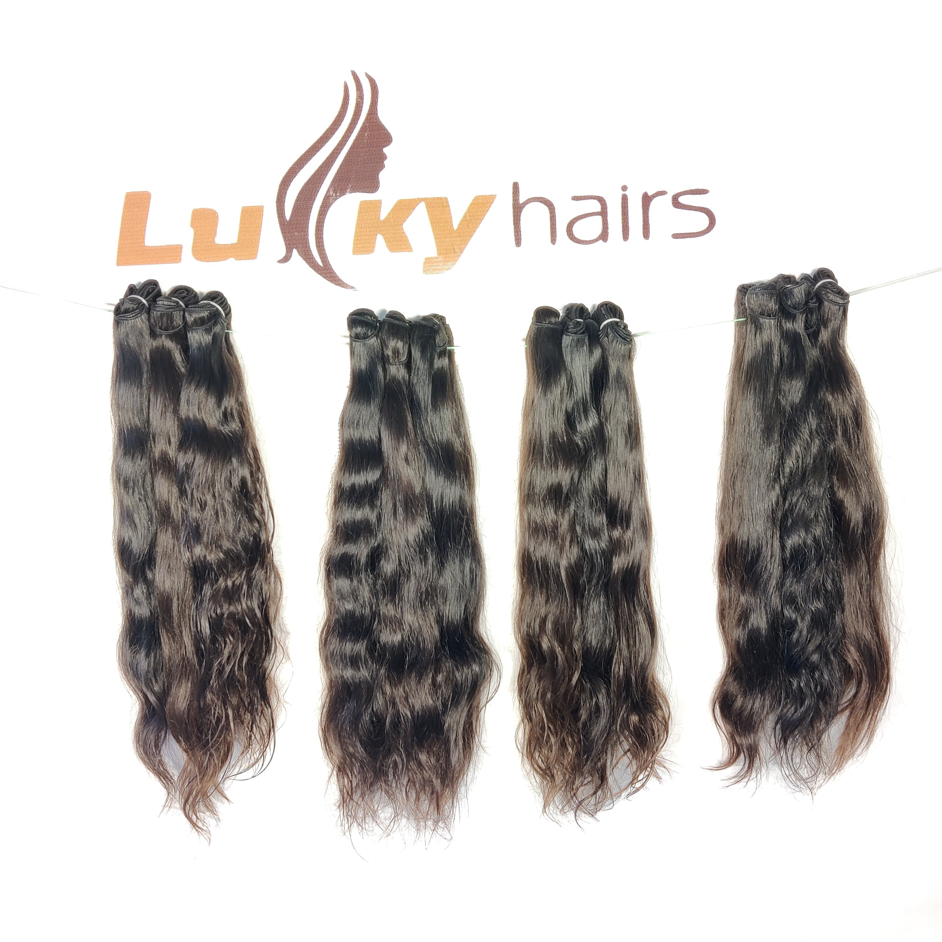 Wholesale cheap price Indian human Hair Extensions Wavy Weave Bundles One donor Virgin Unprocessed Raw Hair