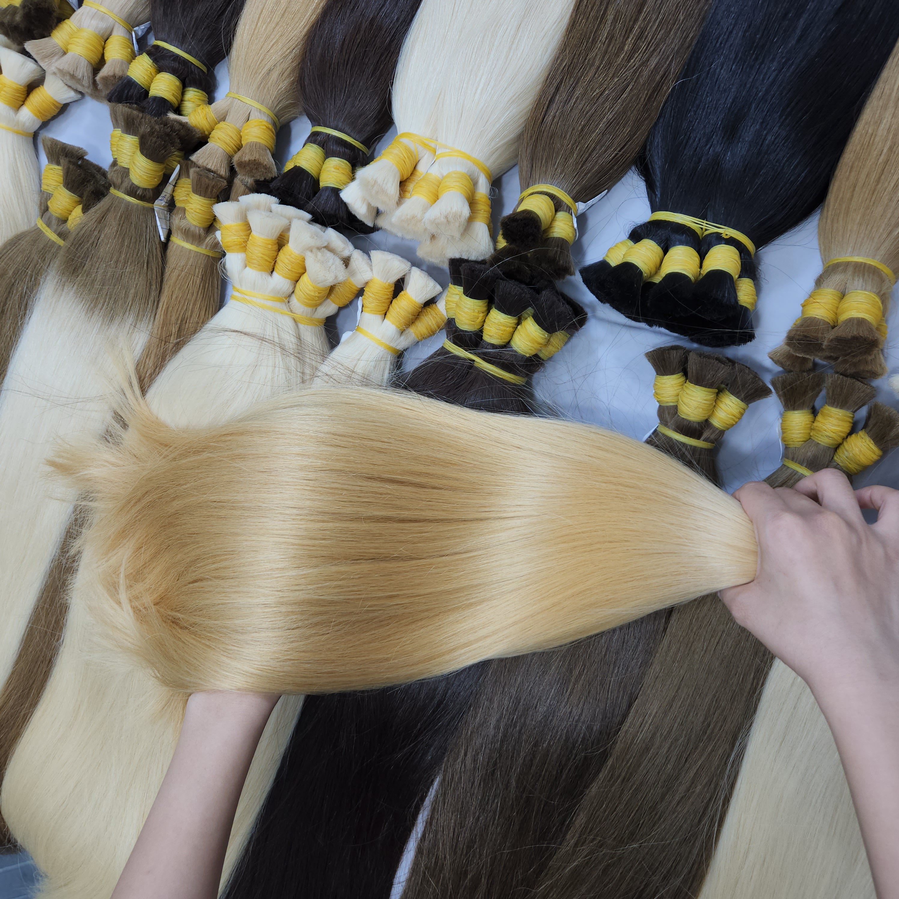Wholesale Natural Virgin Cuticle Aligned Human Hair Bundles Vietnamese Straight Wave Style From Vendor