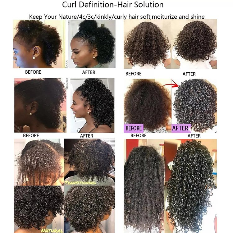 Free Samples Curls Waves Coils And Braid-Outs Natural hair Curl Activator Curling Gel Moisturizer Custard
