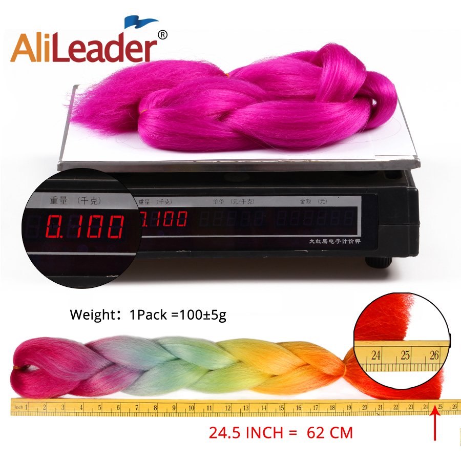 AliLeader Wholesale Super Crochet Box Braids Ombre Jumbo Braiding Hair