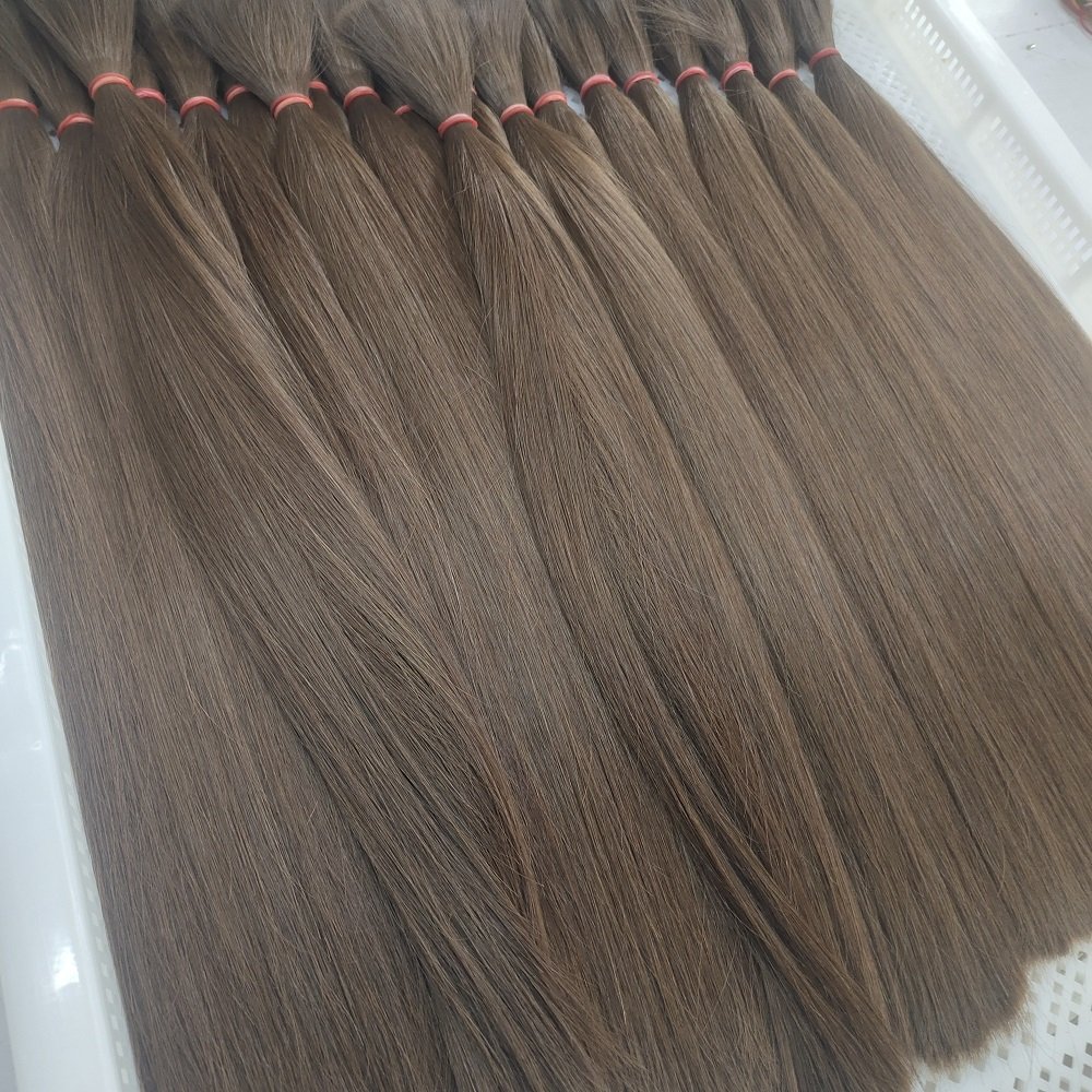 Unprocessed Raw Cuticle Aligned Chinese Girl Braids Single Donor Virgin Natural Real Human Hair Supplier