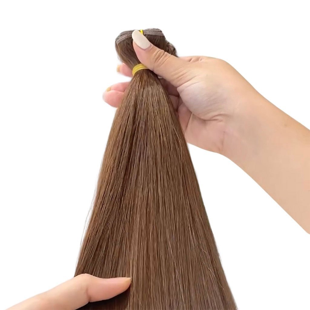 Best Selling Genius Weft Hair Double Drawn Can Be Cut Thick Seamless Silky Invisible Hair Weft Extensions Hair Flat Weft