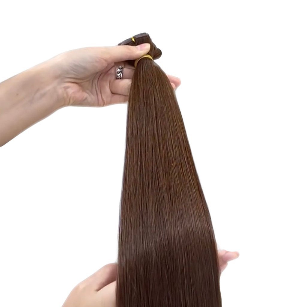 Best Selling Genius Weft Hair Double Drawn Can Be Cut Thick Seamless Silky Invisible Hair Weft Extensions Hair Flat Weft