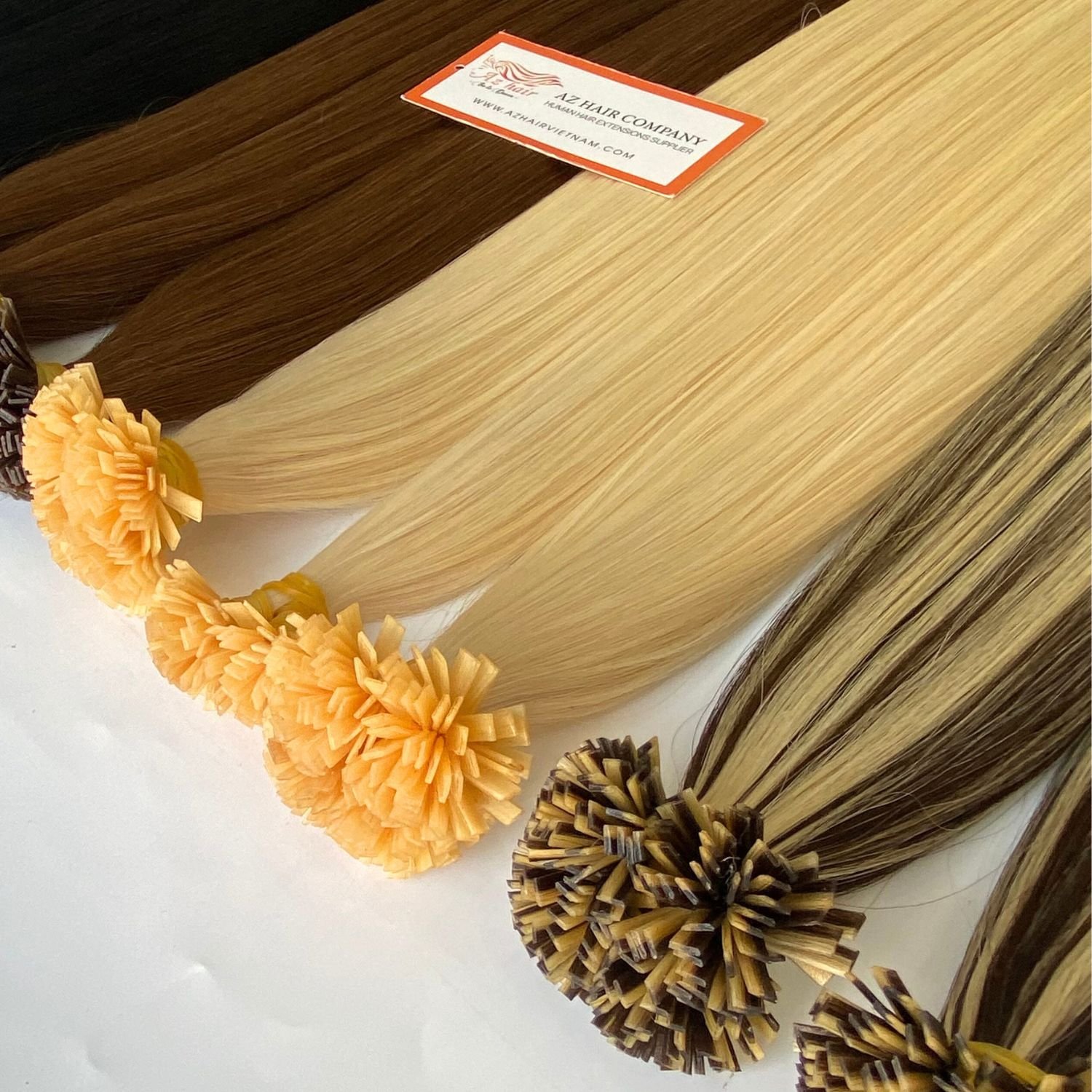 Top 12A Grade Vietnamese Keratin Bond Human Hair Extensions Full Cuticle Aligned Hair With Best Wholesale Price