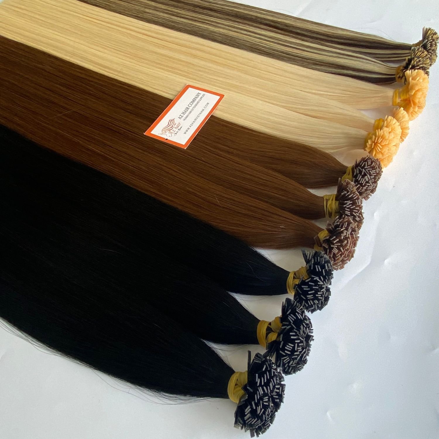 Top 12A Grade Vietnamese Keratin Bond Human Hair Extensions Full Cuticle Aligned Hair With Best Wholesale Price