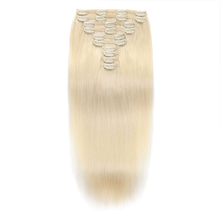 Factory Price High Quality Human Hair Extension Clip Top Grade Remy hair human hair clip in extension for white women