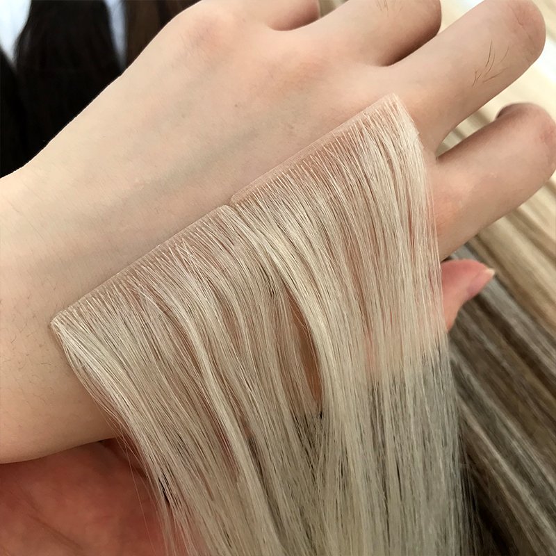 Invisible Seamless Tape Hair Top Quality Russian Cuticle Hair Extensions Injected Tape in Human Hair Extensions