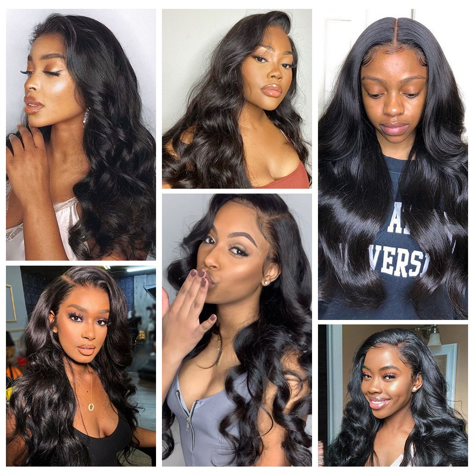 Indian Virgin Human Hair Weaves And Wigs,10a Body Wave Raw Hair Extensions Bundle With Lace Closure or Frontal With Baby Hair