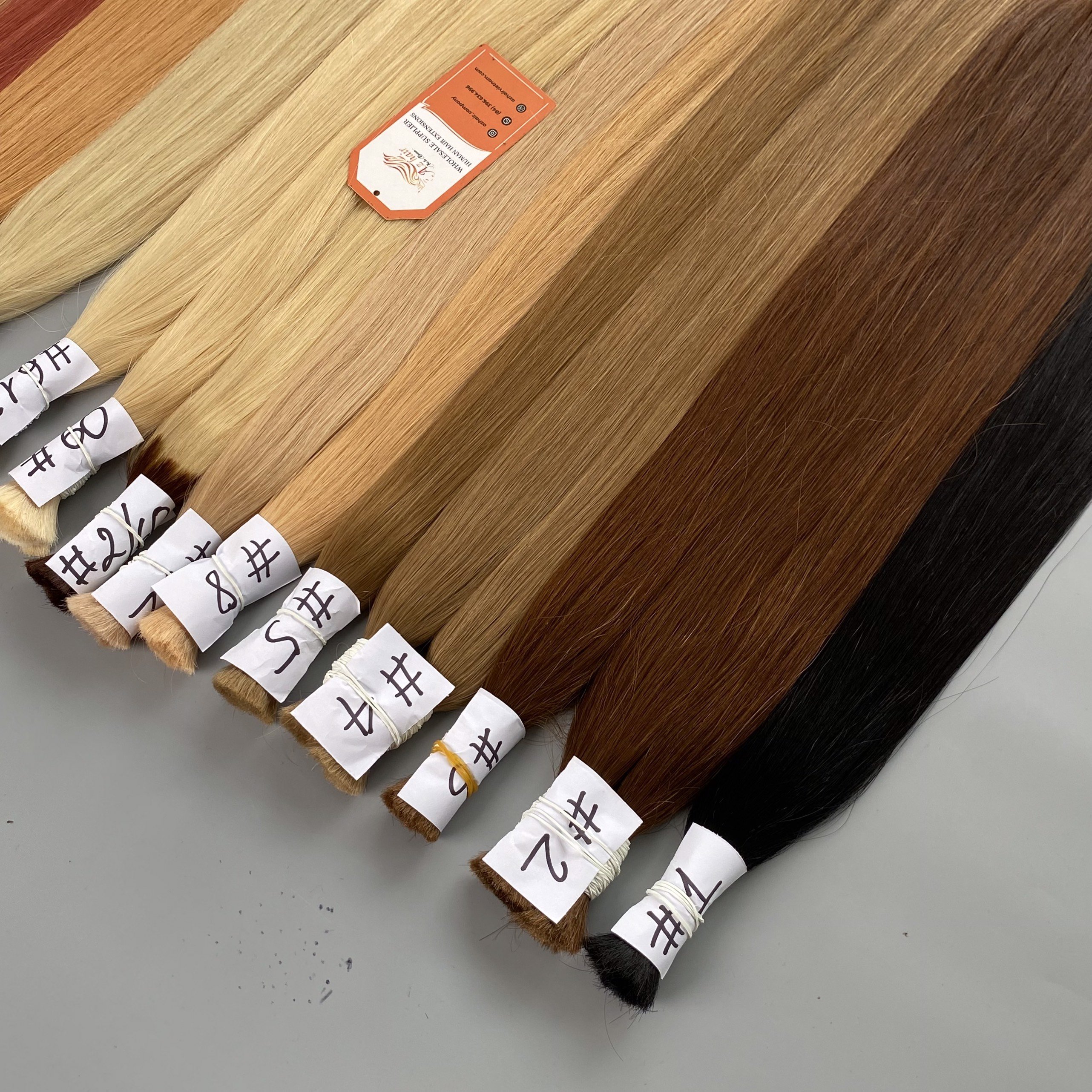 Top Grade 100% Remy Hair Bulk Double Drawn Human Hair Extensions Customizable Orders By Our Vietnamese Factory