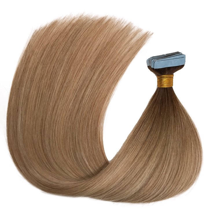 Factory Wholesale Tape In Hair Extensions 100% raw remy russian human Hair double drawn tape ins