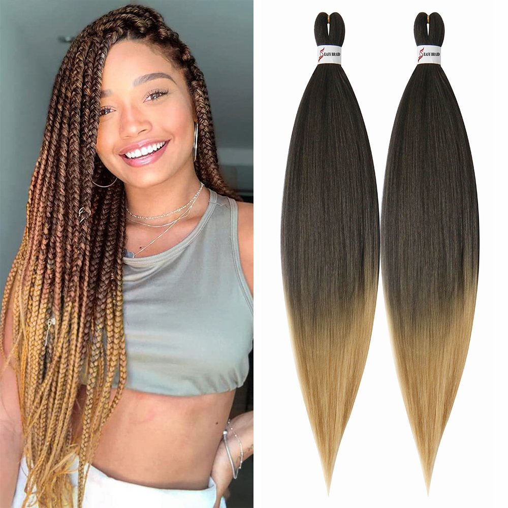 Wholesale 24inch Straight Jumbo Ez Crochet Braids Hair Bundle Low Temperature Fiber Braid Hair Pre-stretched