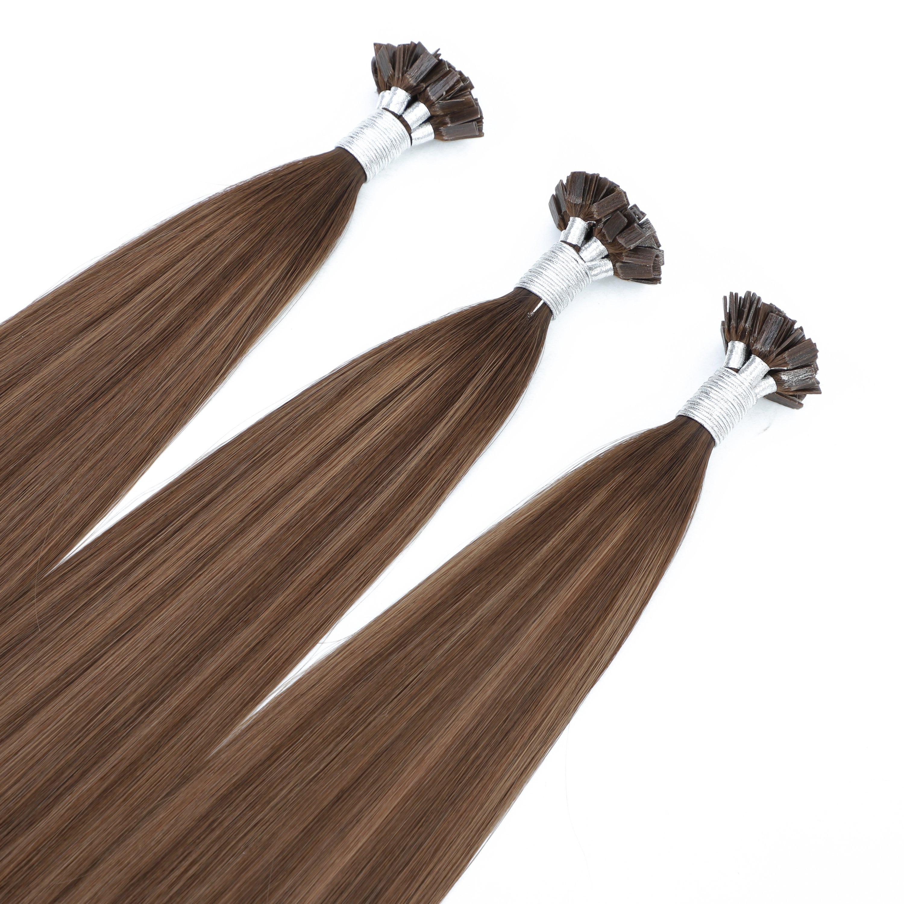 Popular Panio Color Remy human Italian Keratin Flat Tip Double Drawn Hair Extension High End European Silky Straight Hair