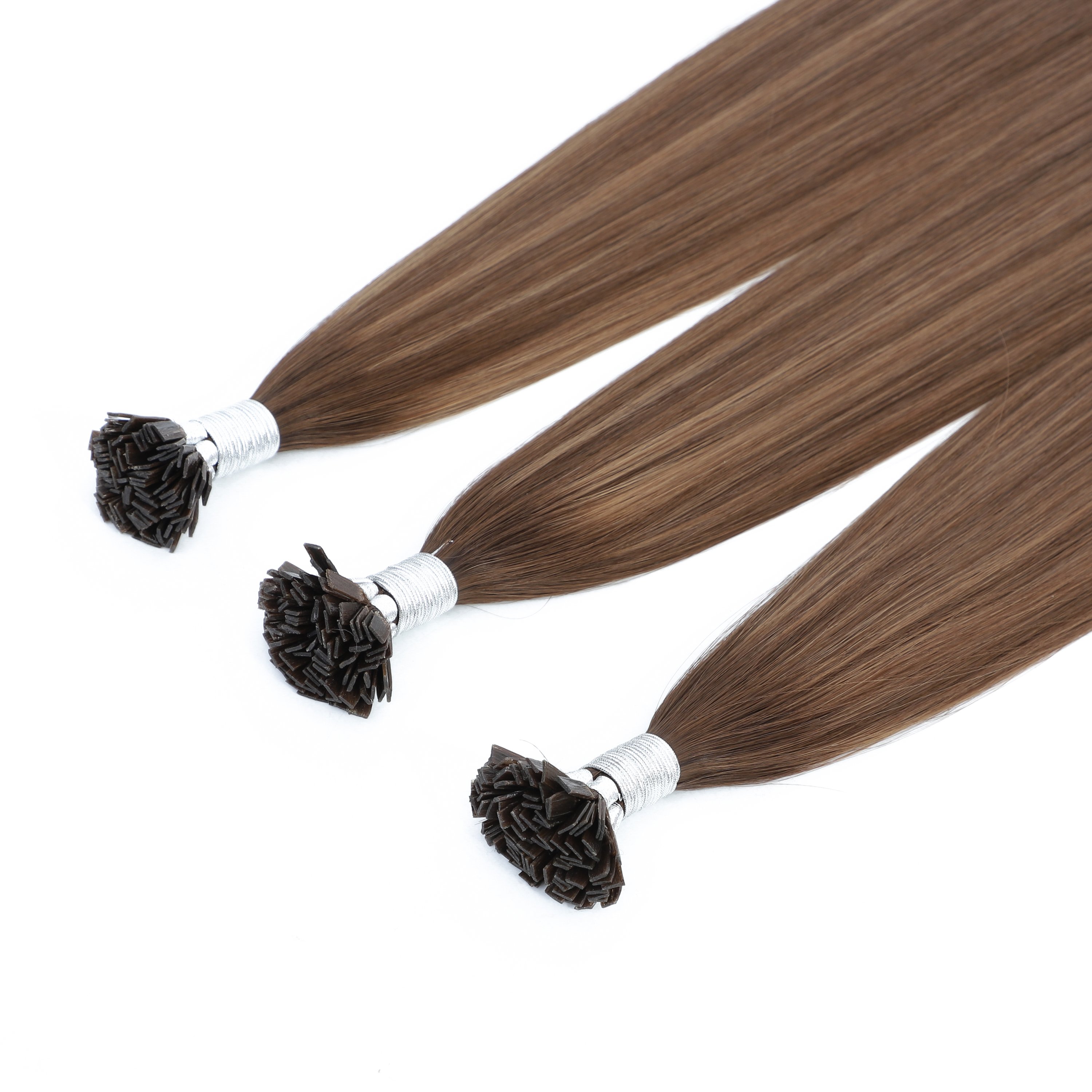 Popular Panio Color Remy human Italian Keratin Flat Tip Double Drawn Hair Extension High End European Silky Straight Hair