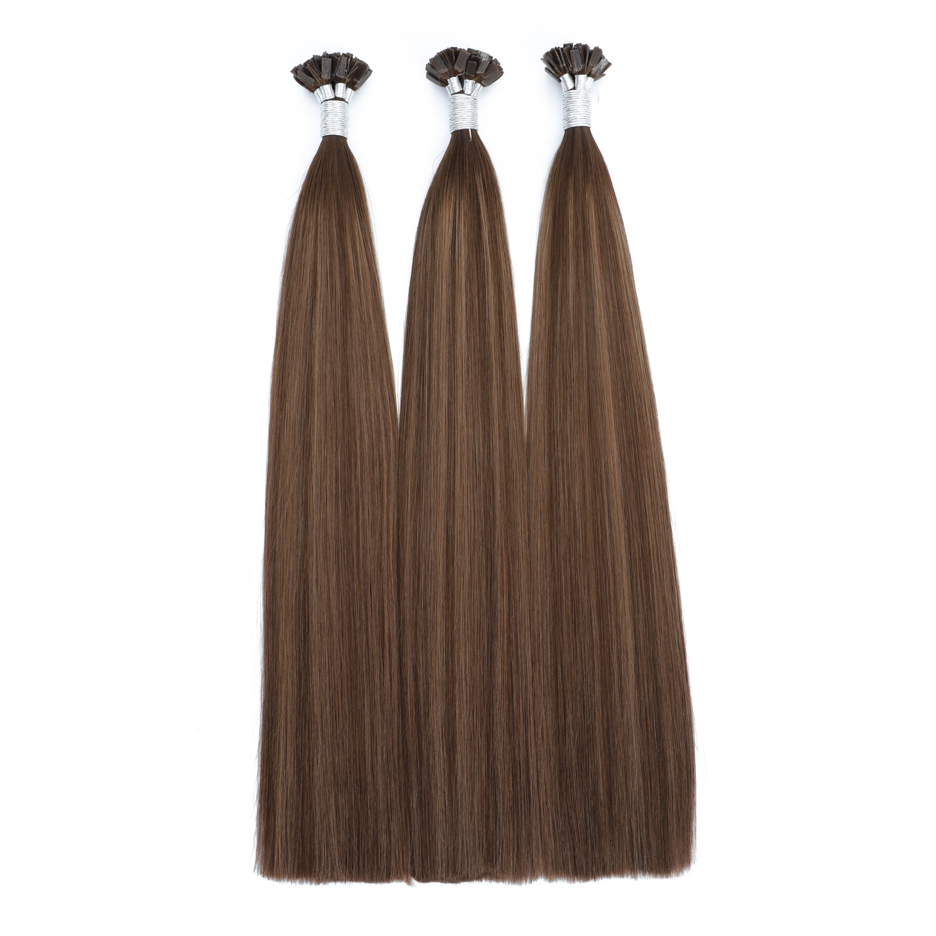 Popular Panio Color Remy human Italian Keratin Flat Tip Double Drawn Hair Extension High End European Silky Straight Hair