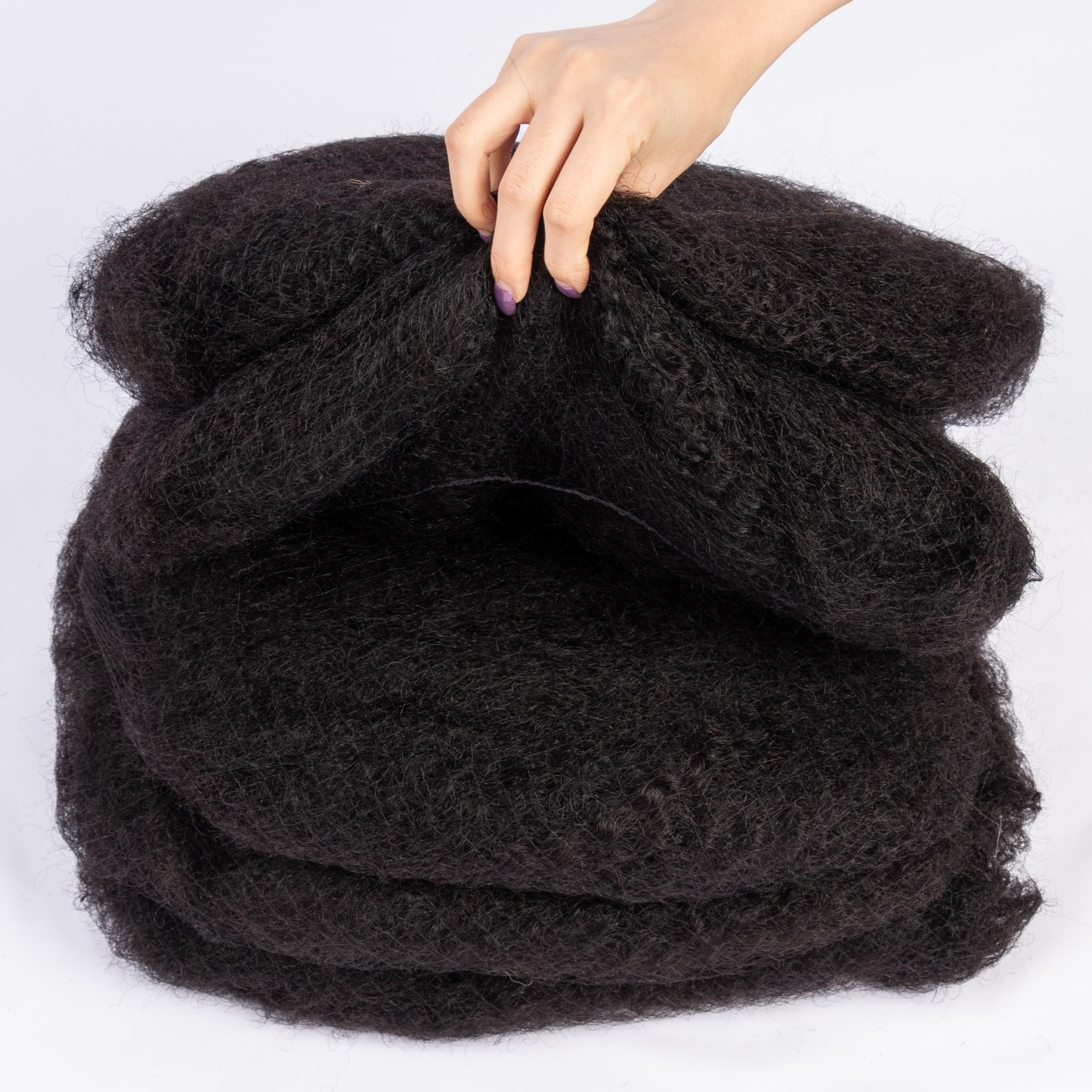 Pre- Stretched Afro Kinky For Micro twist Luxury Human Hair Wholesale Human Hair Bulk For Braiding Dreadlock
